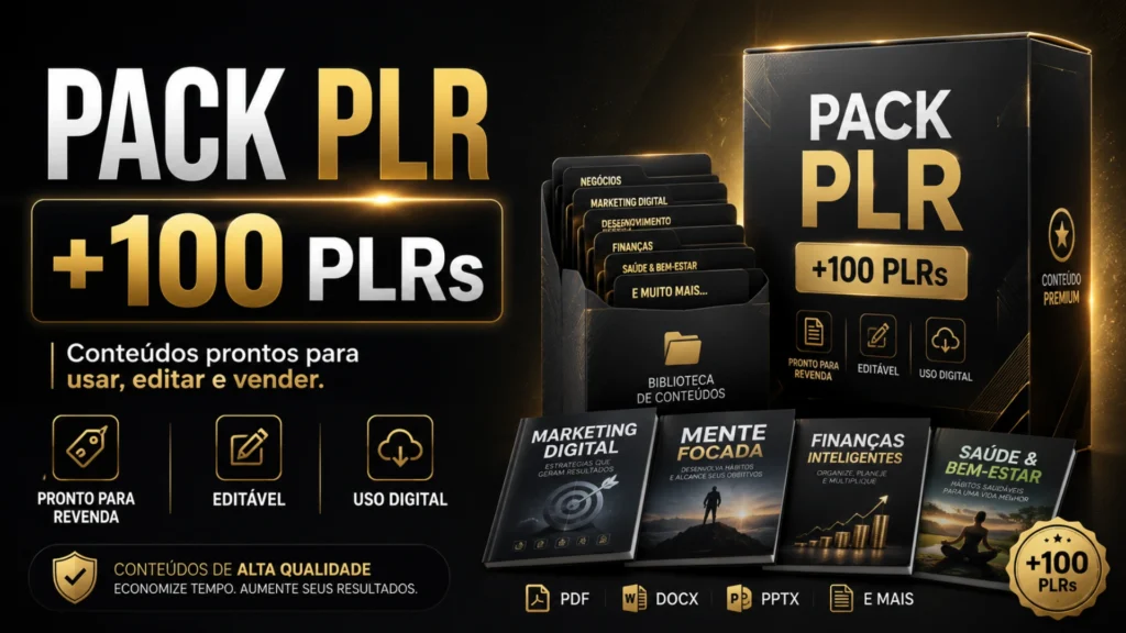 Pacote de +100 plr